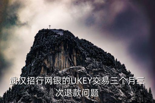 漢口銀行ukey怎么退錢，武漢招行網(wǎng)銀的UKEY交易三個(gè)月三次退款問題