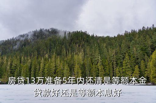 5年以內(nèi)還房貸怎么選貸款方式，收入不固定我想買(mǎi)房貸20萬(wàn)但打算5至7年內(nèi)提前還貸選擇那種方