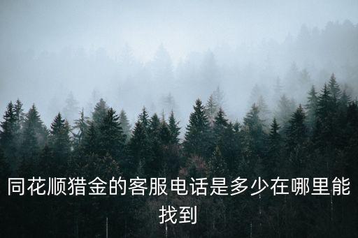同花順客服怎么聯(lián)系，請(qǐng)問同花順客服電話是什么