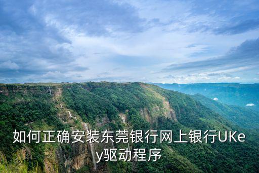 如何正確安裝東莞銀行網(wǎng)上銀行UKey驅(qū)動(dòng)程序