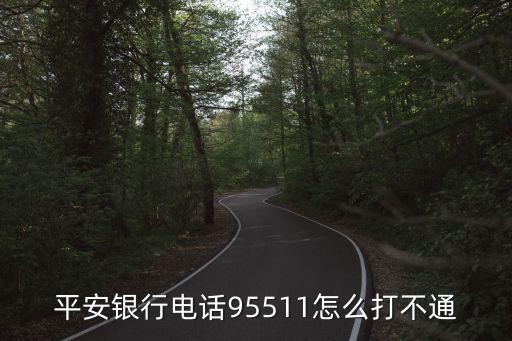 平安銀行電話95511怎么打不通