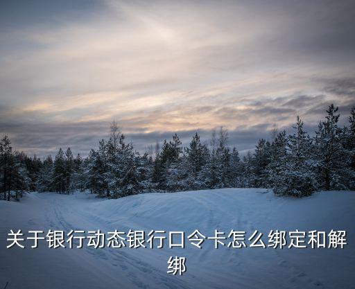 關于銀行動態(tài)銀行口令卡怎么綁定和解綁