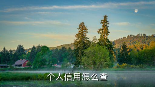 個人信用記錄怎么看，個人征信怎么查