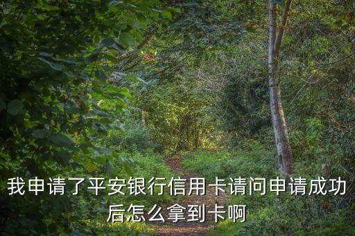 我申請(qǐng)了平安銀行信用卡請(qǐng)問(wèn)申請(qǐng)成功后怎么拿到卡啊