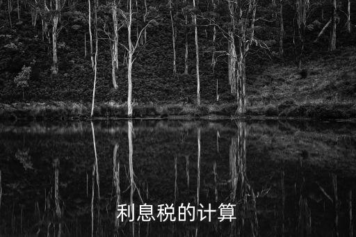 利息稅的計(jì)算
