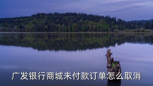 廣發(fā)商城訂單怎么取消，如何取消訂單