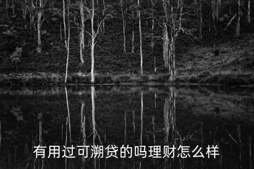 有用過(guò)可溯貸的嗎理財(cái)怎么樣
