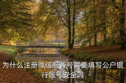 為什么注冊微信服務(wù)號需要填寫公戶銀行賬號安全嗎