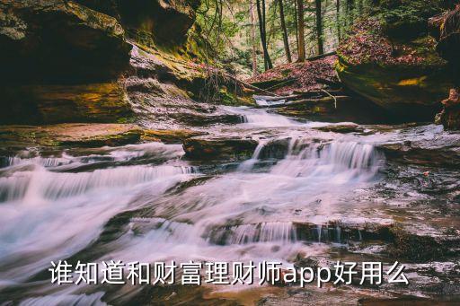 和財富理財怎么樣，和財富理財師app靠譜不靠譜知道的說說