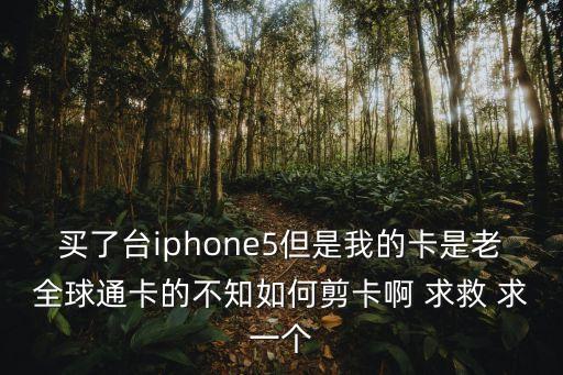 全球通的卡怎么剪，買了臺(tái)iphone5但是我的卡是老全球通卡的不知如何剪卡啊 求救 求一個(gè)