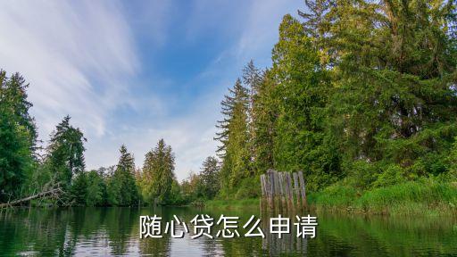 隨心貸怎么申請