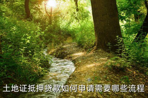 出讓土地怎么抵押貸款，誰能說下土地抵押貸款的流程以及注意事項