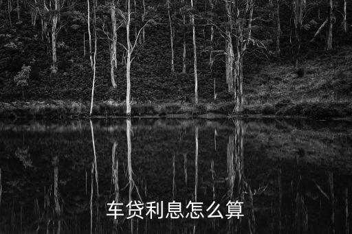 車貸利息怎么算