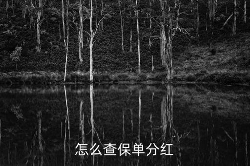 怎么查保單分紅