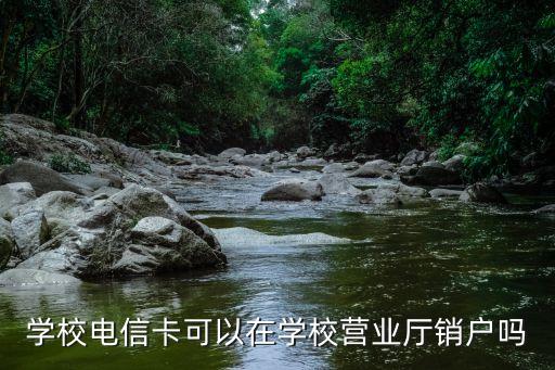 校園手機卡怎么注銷，學(xué)校電信卡可以在學(xué)校營業(yè)廳銷戶嗎