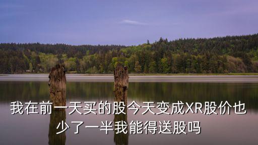 我在前一天買的股今天變成XR股價也少了一半我能得送股嗎