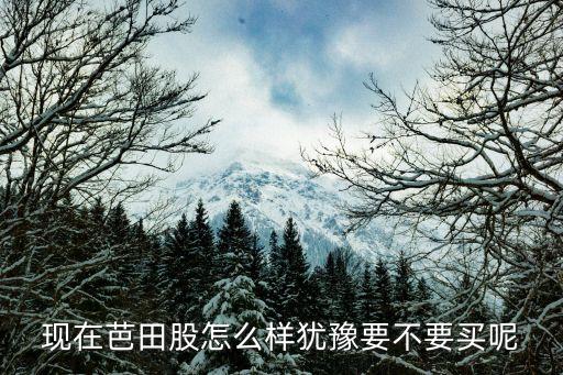 現(xiàn)在芭田股怎么樣猶豫要不要買呢