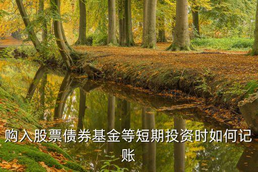 購入股票債券基金等短期投資時如何記賬