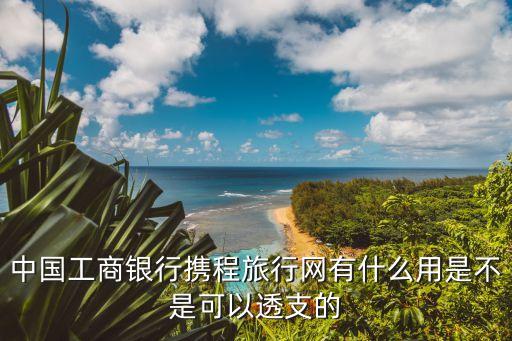中國(guó)工商銀行攜程旅行網(wǎng)有什么用是不是可以透支的