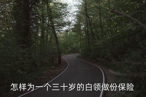 怎樣為一個三十歲的白領(lǐng)做份保險