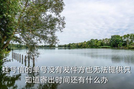 掛號(hào)信沒有單號(hào)怎么辦，掛號(hào)信沒了單號(hào)怎么查詢