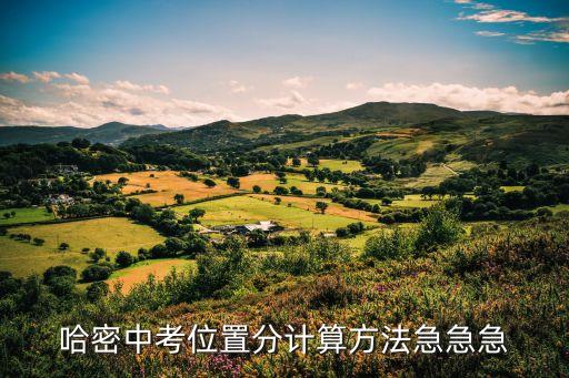 哈密中考位置分計(jì)算方法急急急