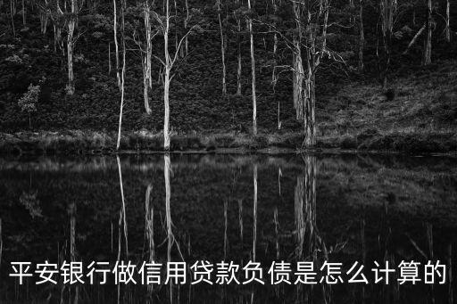 平安銀行做信用貸款負(fù)債是怎么計(jì)算的