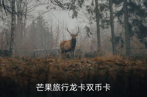 芒果旅行龍卡雙幣卡