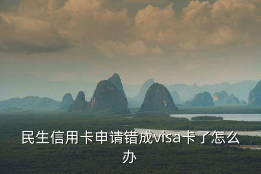 民生信用卡申請錯成visa卡了怎么辦