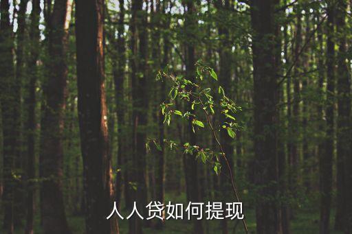 人人貸如何提現(xiàn)