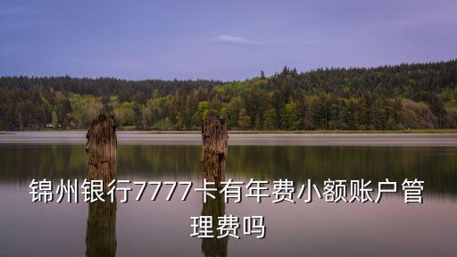 錦州銀行7777卡有年費小額賬戶管理費嗎