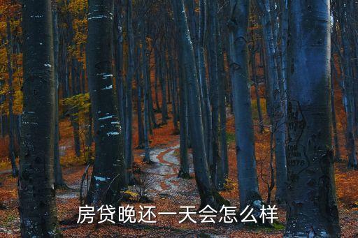 按揭晚一天還會怎么樣，房貸逾期一天未還有什么后果