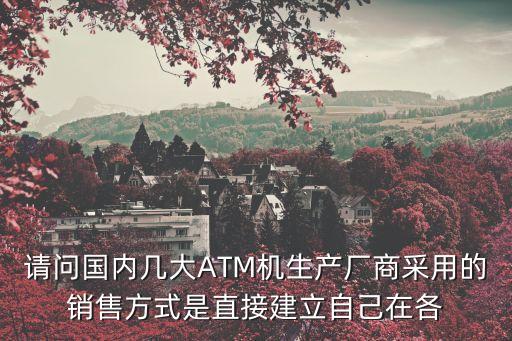 請(qǐng)問國(guó)內(nèi)幾大ATM機(jī)生產(chǎn)廠商采用的銷售方式是直接建立自己在各