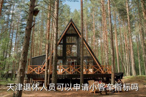 天津退休人員可以申請(qǐng)小客車指標(biāo)嗎