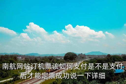 南航網(wǎng)站訂機(jī)票該如何支付是不是支付后才能定票成功說一下詳細(xì)