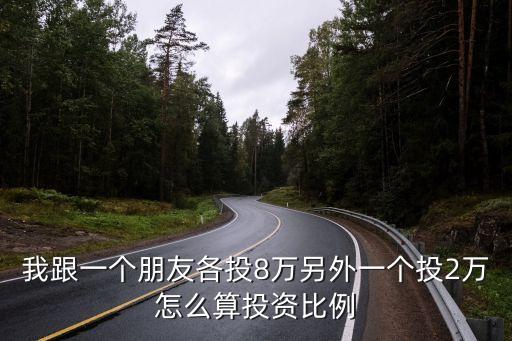 萬投比怎么算，我跟一個朋友各投8萬另外一個投2萬怎么算投資比例