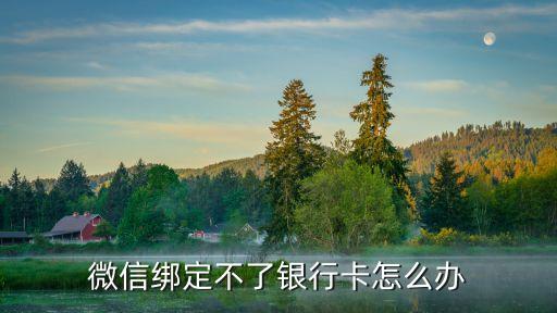 微信綁定不了銀行卡怎么辦