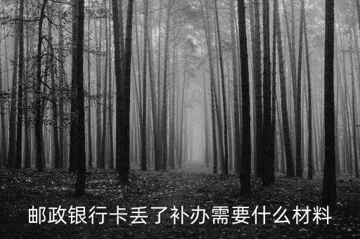 郵政銀行卡丟了補(bǔ)辦需要什么材料