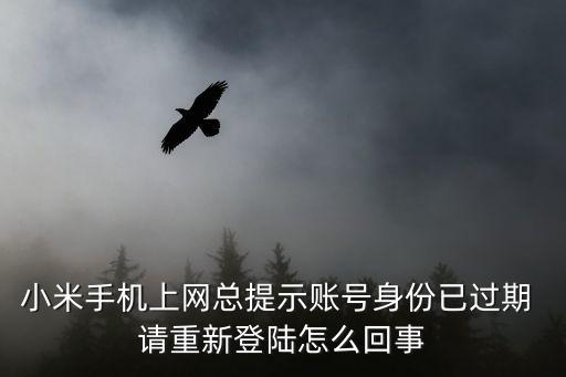 小米手機上網(wǎng)總提示賬號身份已過期 請重新登陸怎么回事