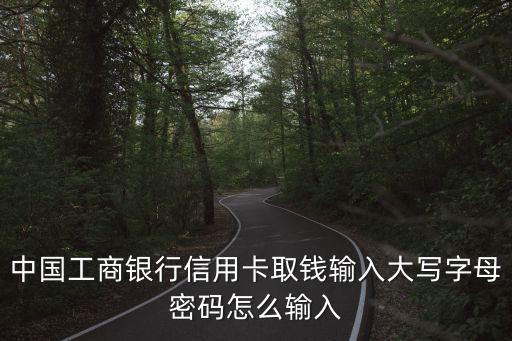 中國工商銀行信用卡取錢輸入大寫字母密碼怎么輸入