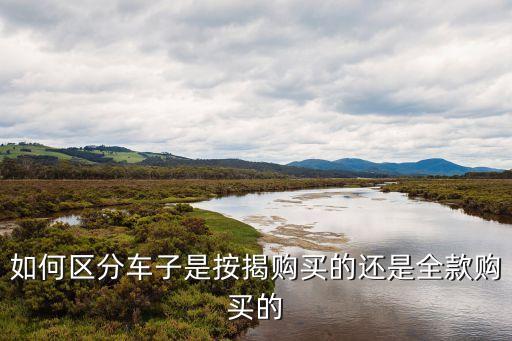 怎么鑒別全款車和分期車手續(xù)，如何區(qū)分車子是按揭購買的還是全款購買的