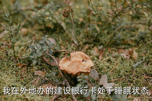 我在外地辦的建設(shè)銀行卡處于睡眠狀態(tài)