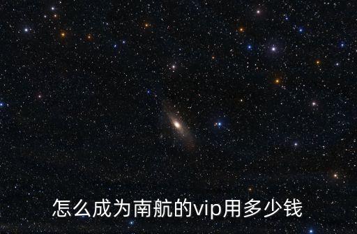 怎么成為南航的vip用多少錢