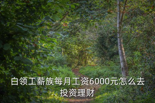 都市白領(lǐng)怎么投資，單身男白領(lǐng)怎么理財
