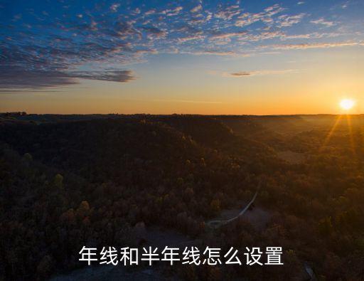 年線和半年線怎么設置