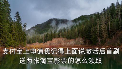 支付寶上申請我記得上面說激活后首刷送兩張?zhí)詫氂捌钡脑趺搭I(lǐng)取