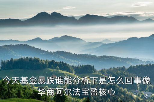 最近基金大跌怎么回事，最近基金怎么下跌了這么多怎么回事