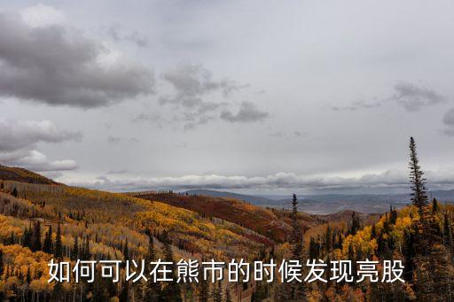 熊市怎么操作，如何能在熊市賺錢(qián)