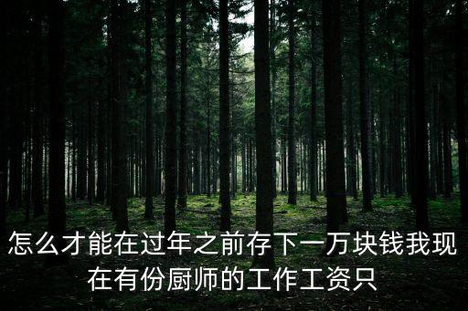 怎么才能在過(guò)年之前存下一萬(wàn)塊錢我現(xiàn)在有份廚師的工作工資只