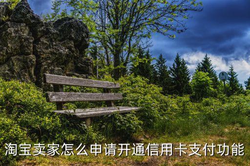 淘寶賣家怎么申請開通信用卡支付功能